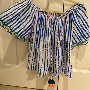 Lilly Pulitzer Off Shoulder Top